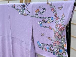 天人花　テンニンカ　琉球紅型訪問着　城間栄順